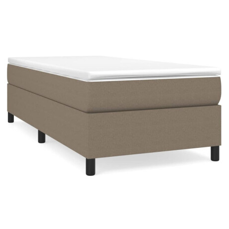 vidaXL Bedframe zonder matras 90x200 cm stof taupe afbeelding2 - 1