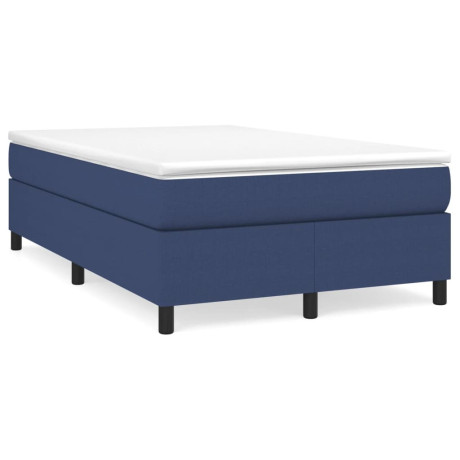 vidaXL Bedframe zonder matras 120x200 cm stof blauw afbeelding2 - 1