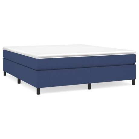 vidaXL Bedframe zonder matras stof blauw 180x200 cm afbeelding2 - 1