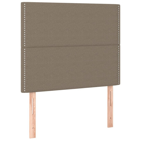 vidaXL Hoofdborden 2 st 90x5x78/88 cm stof taupe afbeelding2 - 1