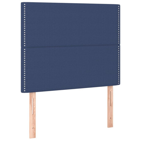vidaXL Hoofdborden 2 st 90x5x78/88 cm stof blauw afbeelding2 - 1