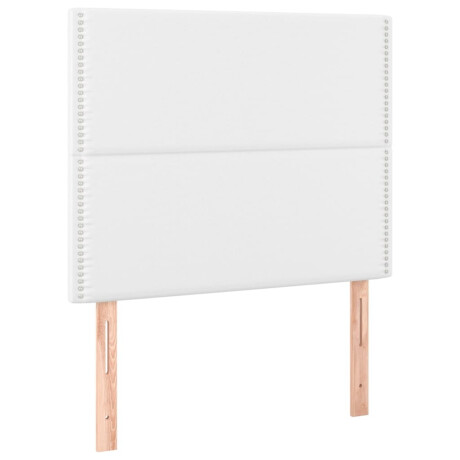 vidaXL Hoofdborden 2 st 80x5x78/88 cm kunstleer wit afbeelding2 - 1