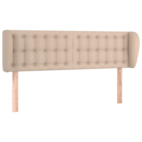 vidaXL Hoofdbord met randen 147x23x78/88 cm kunstleer cappuccinokleur afbeelding2 - 1