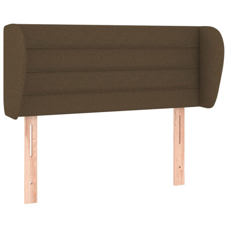 vidaXL Hoofdbord met randen 93x23x78/88 cm stof donkerbruin afbeelding2 - 1