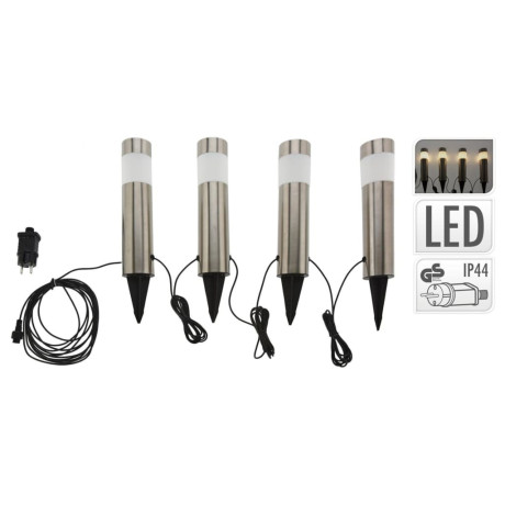 ProGarden Tuinlampen 4 st LED 6,3x37,5 cm afbeelding2 - 1