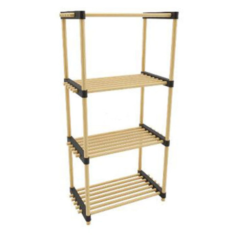 Storage solutions Schoenenrek met 4 schappen 49x28x92,5 cm hout afbeelding2 - 1