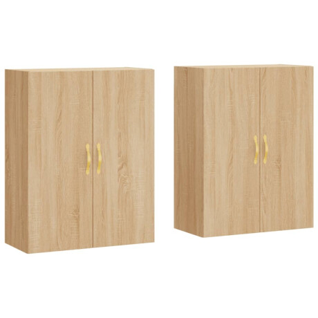 vidaXL Hangkasten 2 st 69,5x34x90 cm sonoma eikenkleurig afbeelding2 - 1