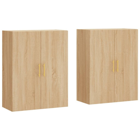 vidaXL Hangkasten 2 st 69,5x34x90 cm sonoma eikenkleurig afbeelding2 - 1