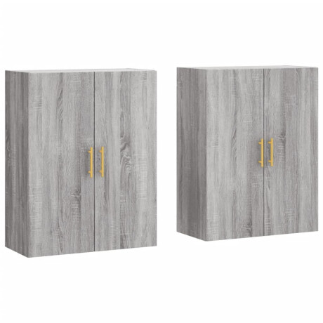 vidaXL Hangkasten 2 st 69,5x34x90 cm grijs sonoma eikenkleurig afbeelding2 - 1