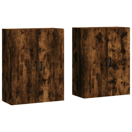 vidaXL Hangkasten 2 st 69,5x34x90 cm gerookt eikenkleurig afbeelding2 - 1