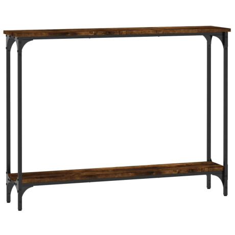 vidaXL Wandtafel 100x22,5x75 cm bewerkt hout gerookt eikenkleurig afbeelding2 - 1