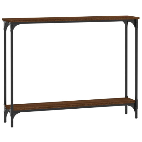 vidaXL Wandtafel 100x22,5x75 cm bewerkt hout bruin eikenkleur afbeelding2 - 1