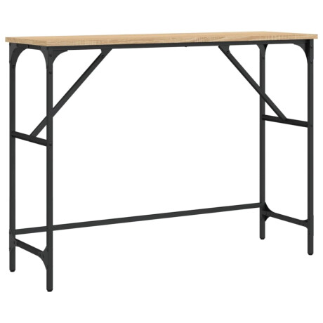 vidaXL Wandtafel 100x32x75 cm bewerkt hout sonoma eikenkleurig afbeelding2 - 1
