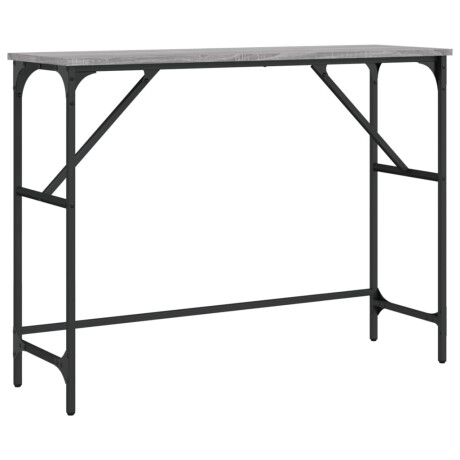 vidaXL Wandtafel 100x32x75 cm bewerkt hout grijs sonoma eikenkleurig afbeelding2 - 1