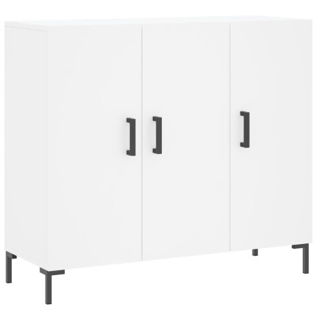 vidaXL Dressoir 90x34x80 cm bewerkt hout wit afbeelding2 - 1