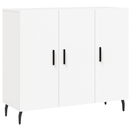 vidaXL Dressoir 90x34x80 cm bewerkt hout wit afbeelding2 - 1
