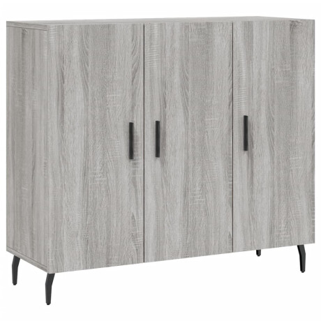 vidaXL Dressoir 90x34x80 cm bewerkt hout grijs sonoma eikenkleurig afbeelding2 - 1