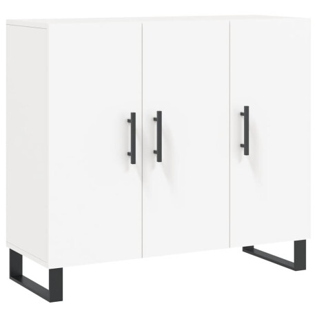 vidaXL Dressoir 90x34x80 cm bewerkt hout wit afbeelding2 - 1