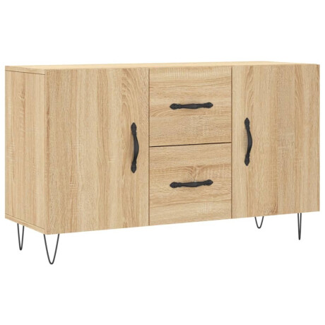 vidaXL Dressoir 100x36x60 cm bewerkt hout sonoma eikenkleurig afbeelding2 - 1