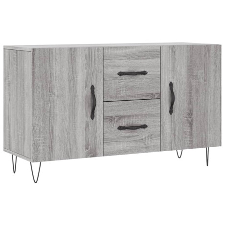 vidaXL Dressoir 100x36x60 cm bewerkt hout grijs sonoma eikenkleurig afbeelding2 - 1