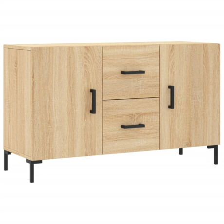 vidaXL Dressoir 100x36x60 cm bewerkt hout sonoma eikenkleurig afbeelding2 - 1