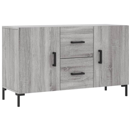 vidaXL Dressoir 100x36x60 cm bewerkt hout grijs sonoma eikenkleurig afbeelding2 - 1