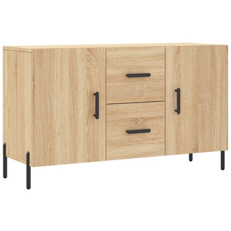 vidaXL Dressoir 100x36x60 cm bewerkt hout sonoma eikenkleurig afbeelding2 - 1