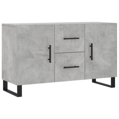 vidaXL Dressoir 100x36x60 cm bewerkt hout betongrijs afbeelding2 - 1