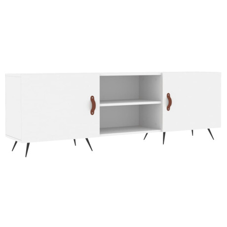 vidaXL Tv-meubel 150x30x50 cm bewerkt hout wit afbeelding2 - 1