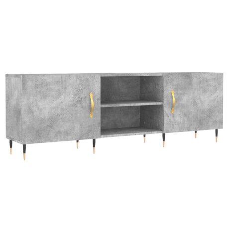 vidaXL Tv-meubel 150x30x50 cm bewerkt hout betongrijs afbeelding2 - 1