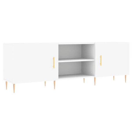 vidaXL Tv-meubel 150x30x50 cm bewerkt hout wit afbeelding2 - 1