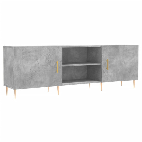 vidaXL Tv-meubel 150x30x50 cm bewerkt hout betongrijs afbeelding2 - 1