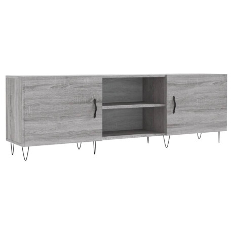 vidaXL Tv-meubel 150x30x50 cm bewerkt hout grijs sonoma eikenkleurig afbeelding2 - 1