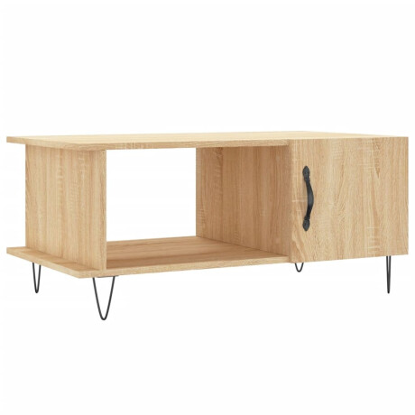 vidaXL Salontafel 90x50x40 cm bewerkt hout sonoma eikenkleurig afbeelding2 - 1