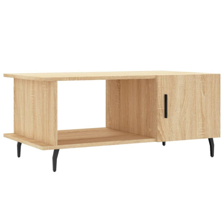 vidaXL Salontafel 90x50x40 cm bewerkt hout sonoma eikenkleurig afbeelding2 - 1