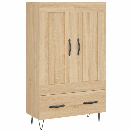 vidaXL Hoge kast 69,5x31x115 cm bewerkt hout sonoma eikenkleurig afbeelding2 - 1