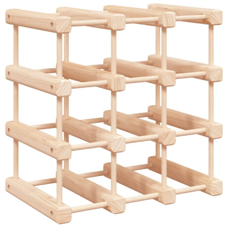 vidaXL Wijnrek voor 12 flessen 36x23x36 cm massief grenenhout afbeelding2 - 1