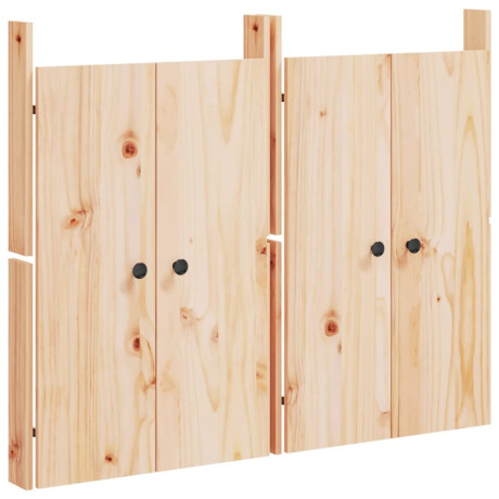 vidaXL Kastdeurtjes voor buitenkeuken 2 st 50x9x82 cm grenenhout afbeelding2 - 1