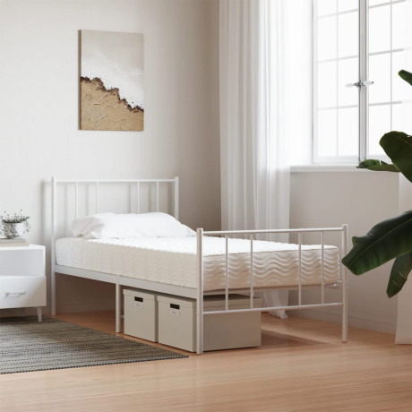 vidaXL Schuimmatras hardheid H2 H3 90x200 cm wit afbeelding2 - 1