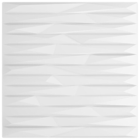 vidaXL 12 st Wandpanelen steen 3 m² 50x50 cm XPS wit afbeelding2 - 1