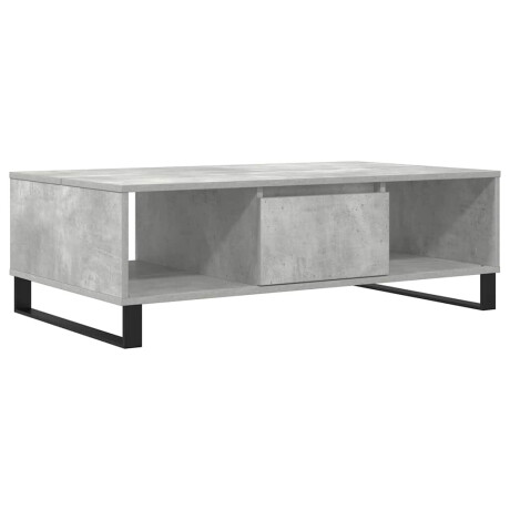 vidaXL Salontafel 104x60x35 cm bewerkt hout betongrijs afbeelding2 - 1