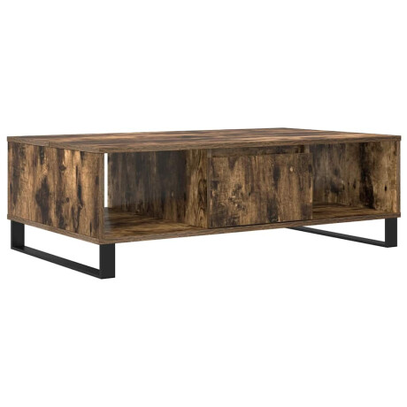 vidaXL Salontafel 104x60x35 cm bewerkt hout gerookt eikenkleurig afbeelding2 - 1