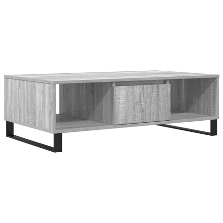 vidaXL Salontafel 104x60x35 cm bewerkt hout grijs sonoma afbeelding2 - 1