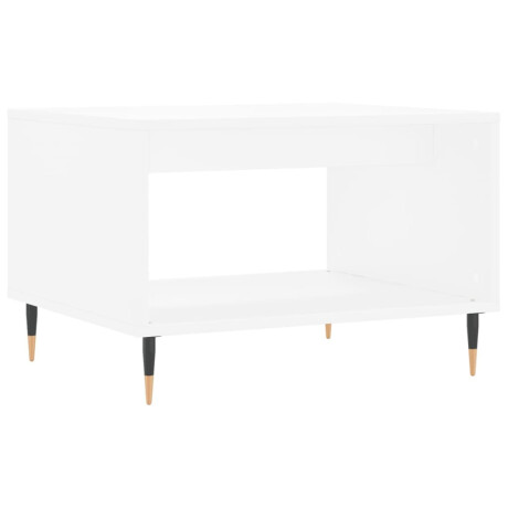 vidaXL Salontafel 60x50x40 cm bewerkt hout wit afbeelding2 - 1