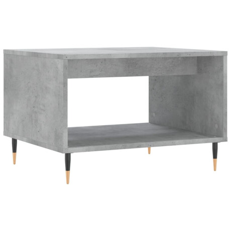 vidaXL Salontafel 60x50x40 cm bewerkt hout betongrijs afbeelding2 - 1
