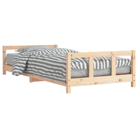 vidaXL Kinderbedframe 90x200 cm massief grenenhout afbeelding2 - 1