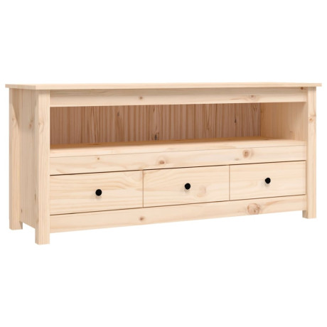 vidaXL Tv-meubel 114x35x52 cm massief grenenhout afbeelding2 - 1