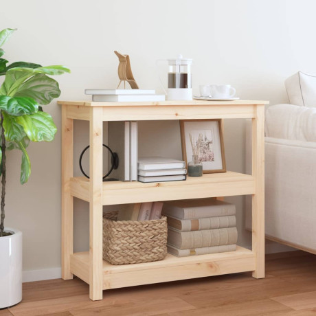 vidaXL Wandtafel 80x40x74 cm massief grenenhout afbeelding2 - 1