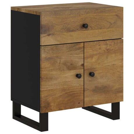 vidaXL Nachtkastjes 50x33x60 cm massief mangohout en bewerkt hout afbeelding2 - 1