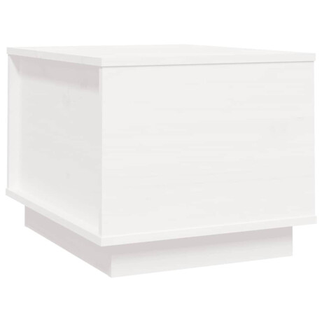 vidaXL Salontafel 40x50x35 cm massief grenenhout wit afbeelding2 - 1